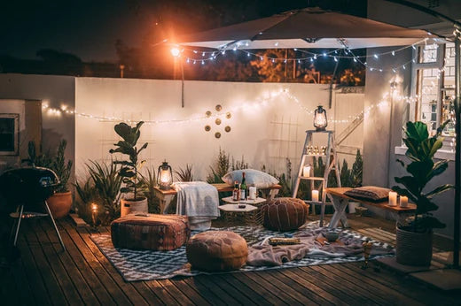 Como iluminar una terraza sin corriente