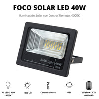 Foco led, foco solar 40w eledco