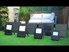 Foco Solar 150W All-Black, Luz Cálida 3000K / Luz Blanca 6000K, Sensor de Movimiento