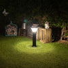 Baliza Solar Exterior LED, 3 Colores de Luz, Altura 60cm
