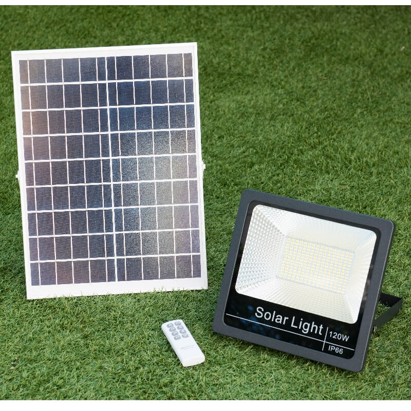 Foco Solar 120W, Luz Neutra 4000K