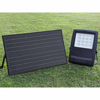 Foco Solar 150W All-Black, Luz Cálida 3000K / Luz Blanca 6000K, Sensor de Movimiento